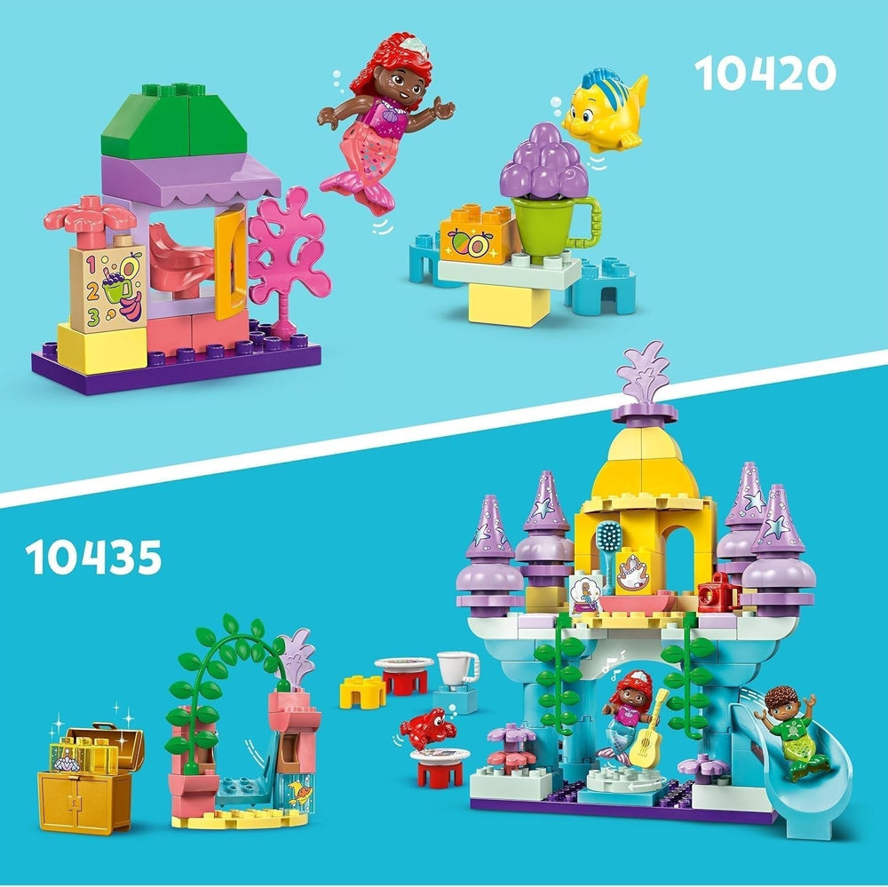 LEGO DUPLO | Disney Ariels magiske undervandspalads, pædagogisk legetøj til havfruen Ariel, undervandsslot for børn over 2 år 10435 Byggesæt Besuche den LEGO-Store