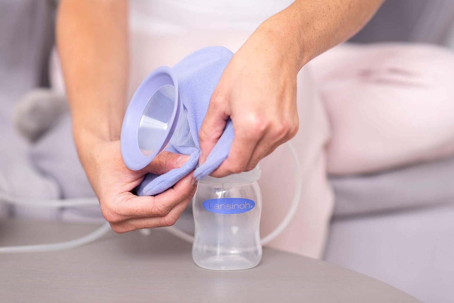 Lansinoh Therapearl 3-i-1 brystterapi til ammende mødre, varm og kold terapi, hjælper med at lindre overbelastning, mastitis og tilstoppede kanaler, genanvendelig mad og ammetilbehør Bebe Naty Shop