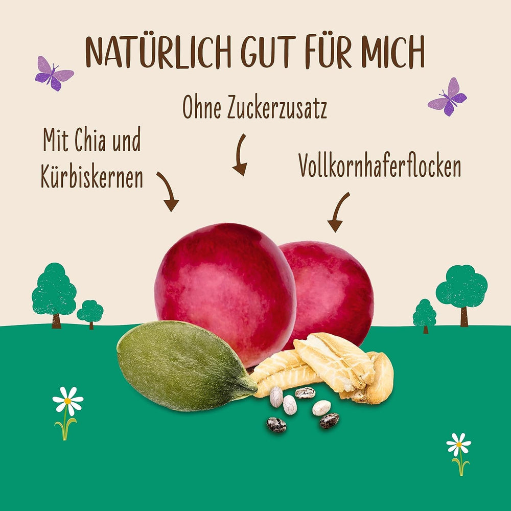 Allos usødet protein müsli | Økologisk müsli | Havregryn | Korn til morgenmad | Vegansk (5 x 450 g), 1 stk (pakke med 5)