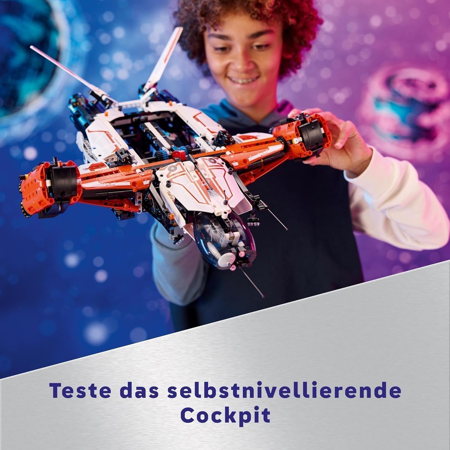 LEGO Technic Vtol Space Transporter LT81, Rumbyggesæt, Rumlegetøj, Rumskib, Mini Rover Legesæt, Gave til drenge og piger over 10 år 42181 Byggesæt Besuche den LEGO-Store