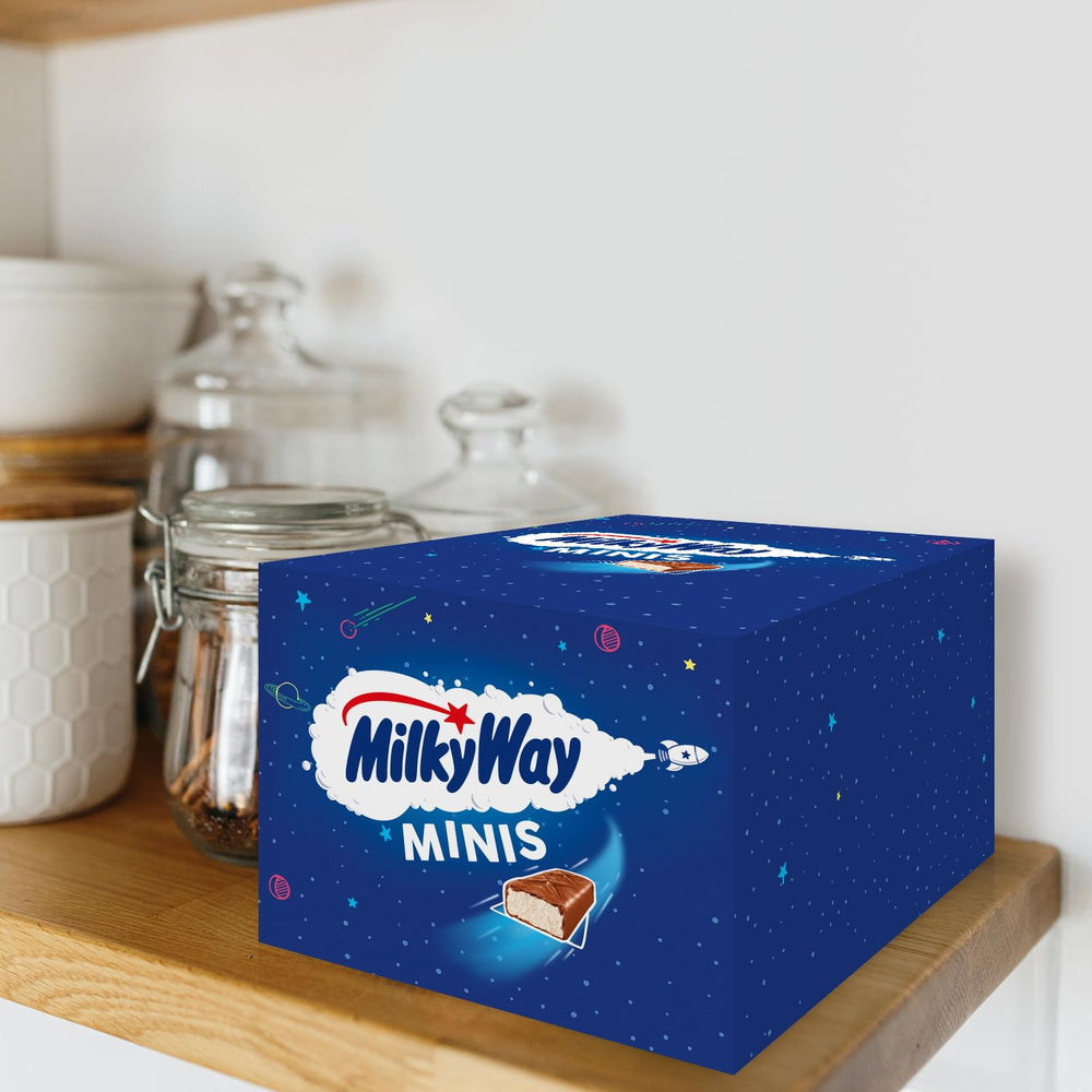 Minichokoladebarer, chokoladepakke, letmælkscreme, 150 x 15,5 g, 2,3 kg