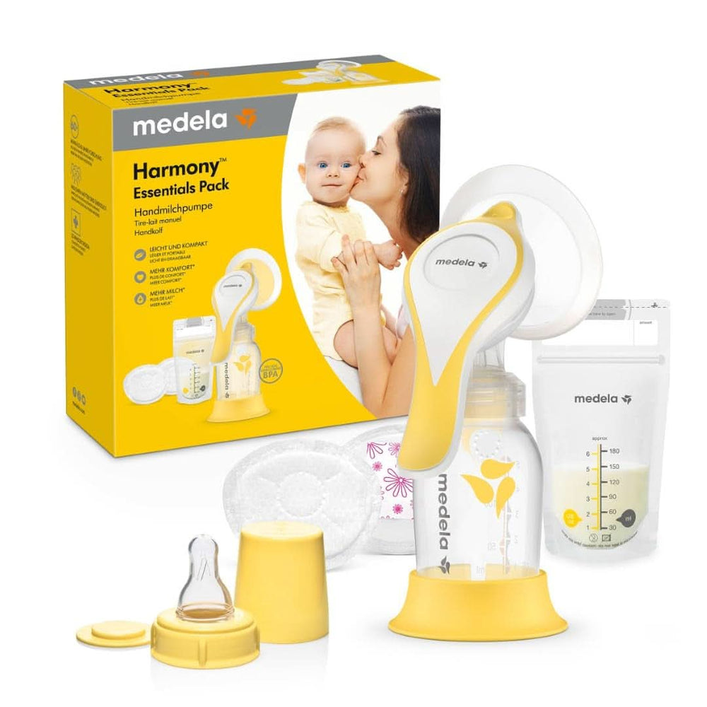 Medela Modermælkssamler lavet af silikone Tilbehør Mad og amning Bebe Naty Shop Håndmælkpumpe Im Set