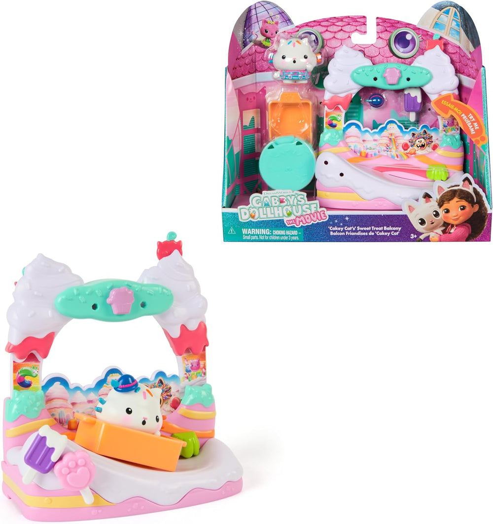 DREAMWORKS CASA DE PĂPUSI A LUI GABBY: FILMUL - „Balconul dulce al lui Kuchi”, set de joacă cu figurină și accesorii pentru casă de păpuși pentru copii cu vârsta de 3 ani și peste