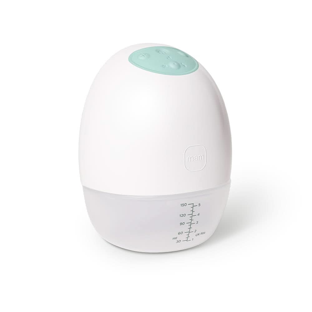 MAM Move Bærbar brystpumpe med 3 driftstilstande og 5 intensitetsniveauer, Skinsoft silikonehylster, justerbar til 4 størrelser Tilbehør Mad og amning Bebe Naty Shop