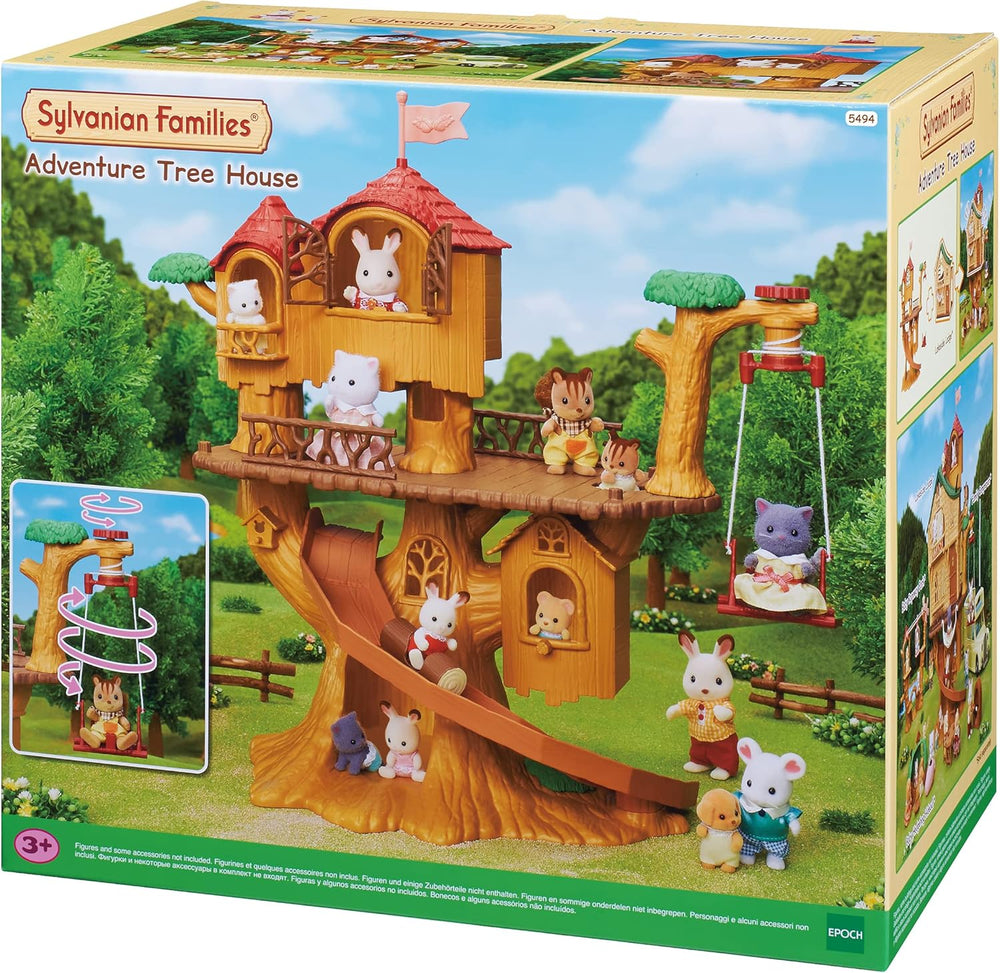 Sylvanian Families 5494 Căsuța în copac cu aventuri - Set de joacă pentru casă de păpuși