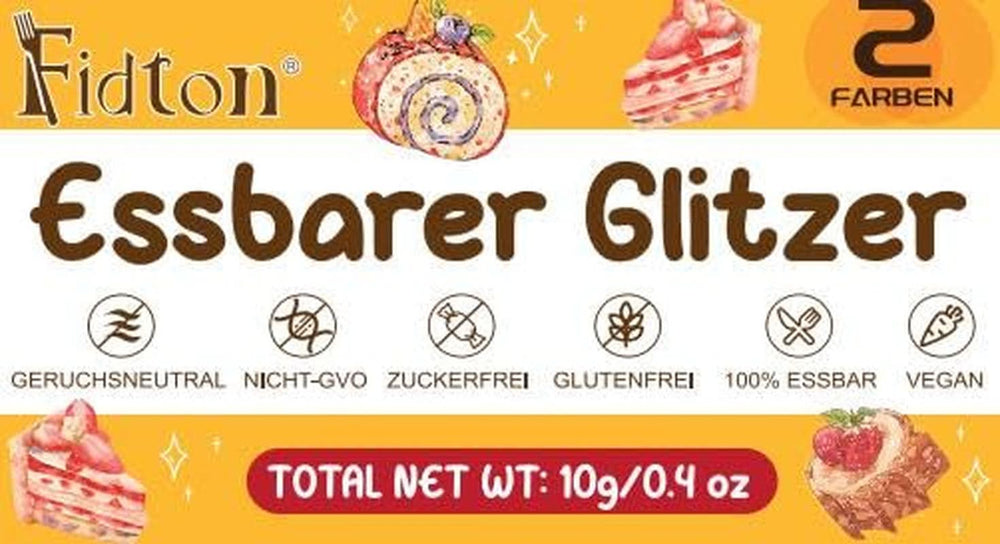 Spiselig glitter, pudder, 5 gram Glitter Naty Shop