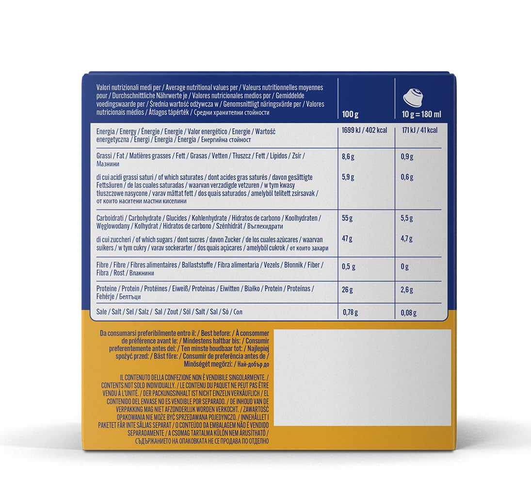 Caffè Borbone Café au Lait - 64 Kapseln - Lösliches Pulvergetränk mit Milchpulver und Instantkaffee - Kompatibel mit Kaffeemaschinen der Marke Nescafè®* Dolce Gusto®*