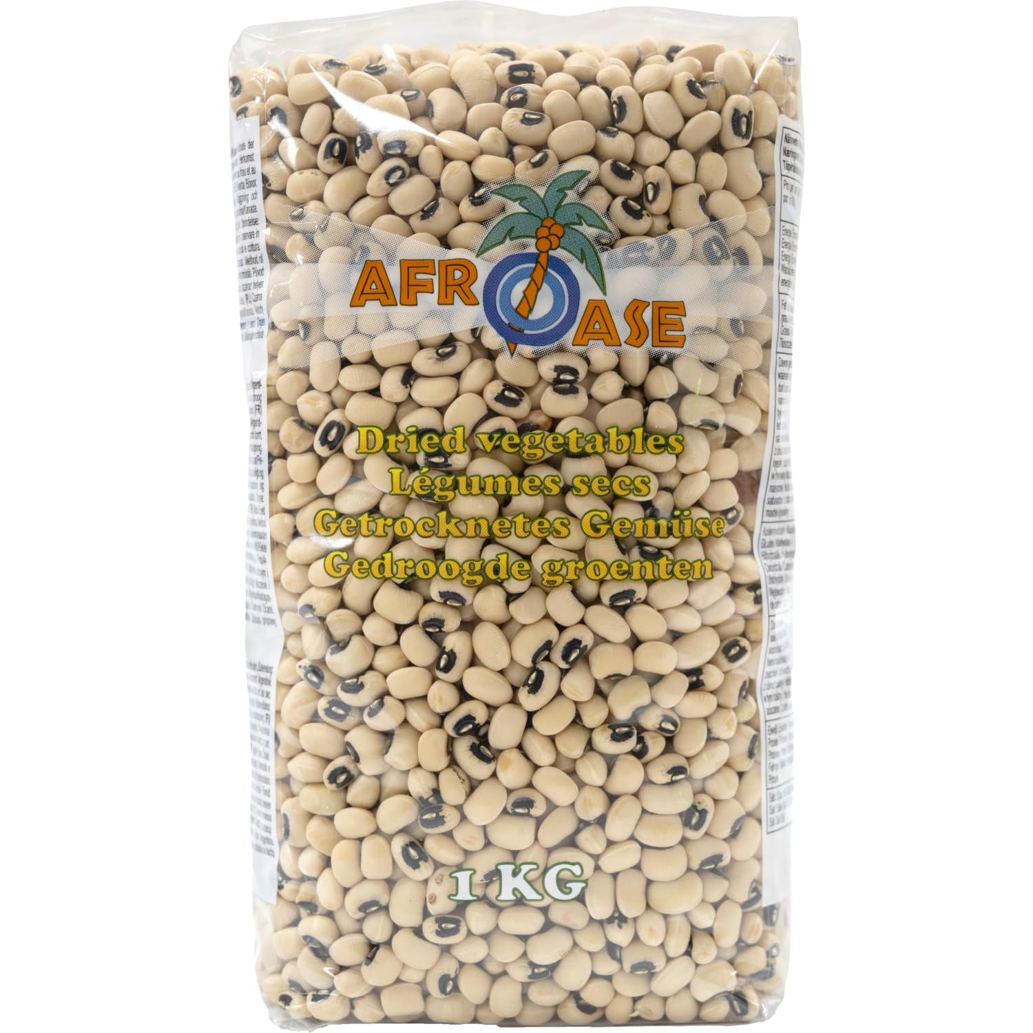 AFROASE - Sortøjede ærter - 1 x 1 kg