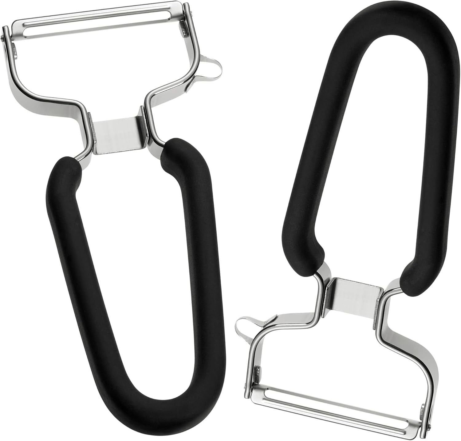 Lurch Economy Skræller Kartoffelskræller i rustfrit stål med bladhoved Mobilskræller Naty Shop 2Er sæt