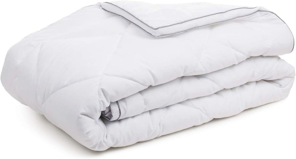 Gözze - Plapumă 4-sezoane, set de 2, plapumă de vară + plapumă de toamnă/primăvară, plapumă respirabilă cu bandă climatică, 135 X 200 Cm - Alb Plapumi si pilote Naty Shop 155 X 220 Cm Pătură all-season