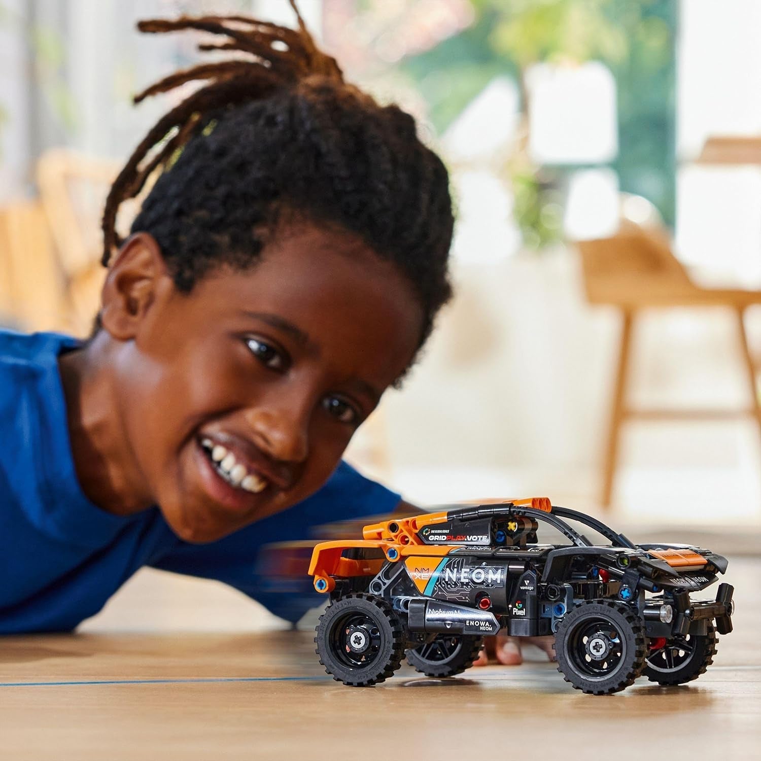 LEGO Technic NEOM Mclaren Extreme E racerbilsæt, motorlegetøj til børn, vindbil, der kan bygges, teknisk gave til drenge og piger 7 år 42166 byggesæt Besuche den LEGO-Store
