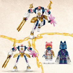 LEGO NINJAGO Mech-ul tehnologic al lui Sora, jucărie cu figurine de acțiune pentru copii, set ninja cu figurine, inclusiv Sora, mech pentru personalizare, cadou pentru băieți și fete cu vârsta de 7+ 71807 Seturi de constructie Besuche den LEGO-Store
