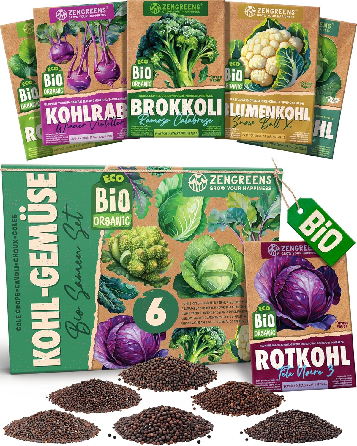 Økologiske tomatfrø i et sæt med 10 - 10 tomatfrø til nem dyrkning i haven, balkonen eller højbedet - Plantefrø - Frøplanter