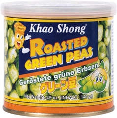 Khao Shong stegte grønne ærter med wasabi, sprøde ærter i en krydret dej, et fedtfattigt alternativ til nødder, medium krydret, 1 dåse på 140 g | 140 g (1 pakke)