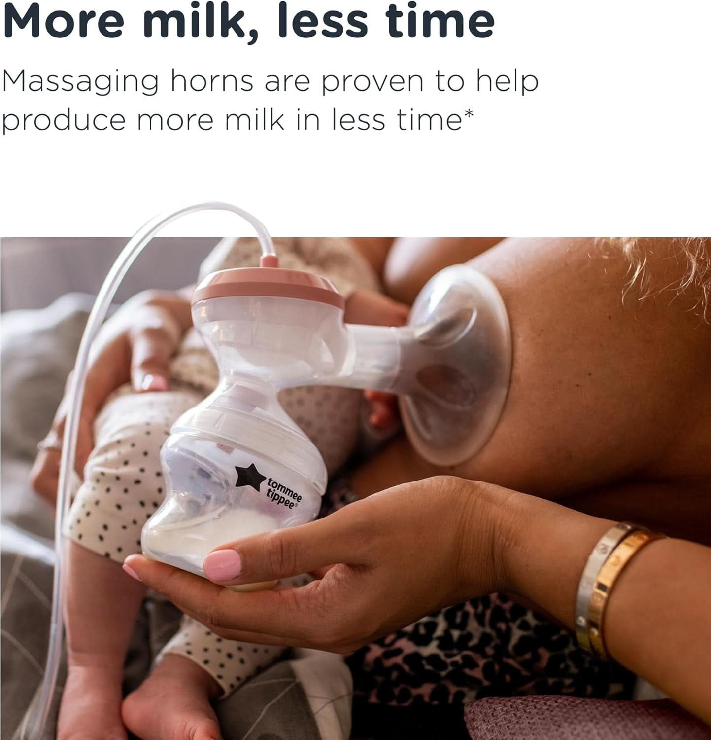 Tommee Tippee Made for Me Unik elektrisk brystpumpe, stærk sugning Tilbehør Mad og amning Bebe Naty Shop