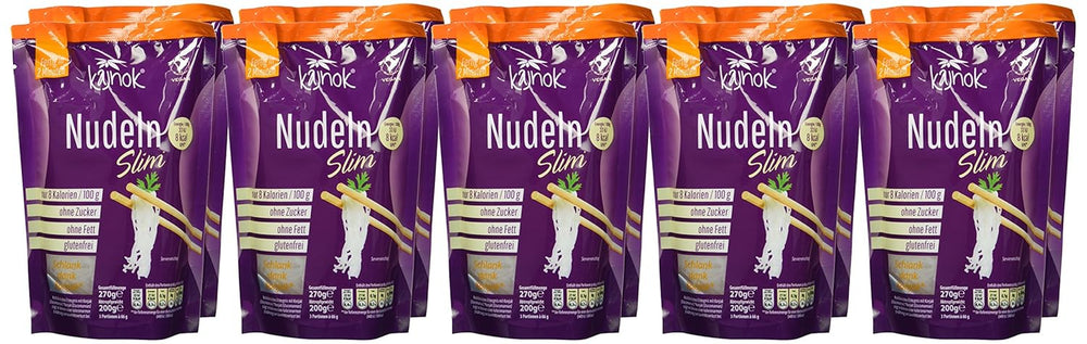 Tynde nudler, 10 x 270 g, drænet vægt 200 g