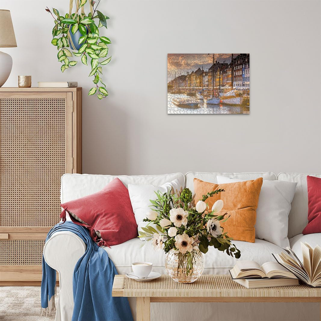 Ravensburger Puslespil 12000846, Skandinaviske steder - Solnedgang i København - 500 brikkers puslespil til voksne og børn over 12 år Puslespil Naty Shop