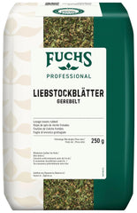 - Liebstockblätter gerebelt | Für salzarme Küche geeignet, passt zu Eintöpfen oder Salaten | Profi-Qualität für Großverbraucher | 0,25 kg im genanvendelig taske