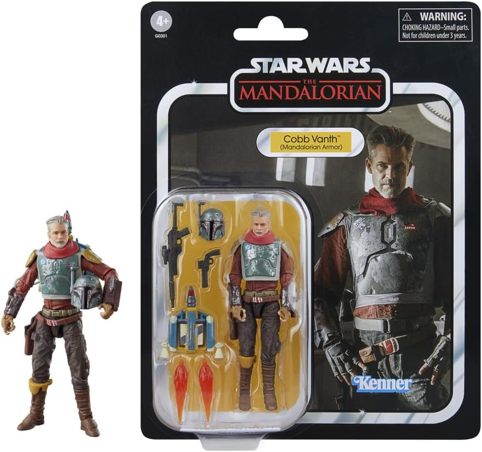 Star Wars Vintage Collection Cobb Vanth (Mandalorian Armor) Deluxe Zu Mandalorian Action Figur Skala 9,5 cm Actionfigurer Naty Shop Standardtitel