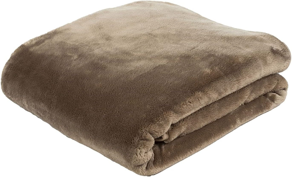 Gözze - Komfortabelt tæppe Premium Cashmere-Feeling, 500 G/M², 180 X 220 Cm - sennepssenge og tæpper Besuche den Gözze-Store Taupe 180 X 220 Cm