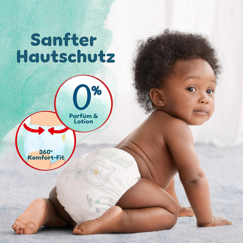 Pampers Harmony Pants bleer str. 4, 168 bleer, 9 kg - 15 kg, skånsom hudbeskyttelse og 360° komfort