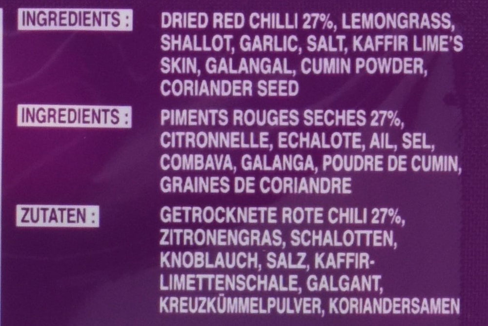 Cock Currypaste Panang, medium Schärfe, autentisk thailändisch Kochen, naturlige ingredienser, vegansk, halal og glutenfri (1 x 50 g)