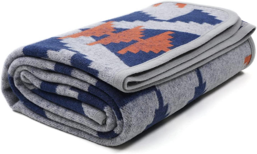 ACUSHLA 200,7X160 cm, 1,7 kg, tæppe, uldent tæppe, varmt rejsetæppe, strikket tæppe, dekorativt, tæpper til sofa, stol, sofa, seng, stue, camping, egnet til alle årstider Ww203 Senge og betræk Beuche-5 den X0 indisk GraHLA-0 den X0 den