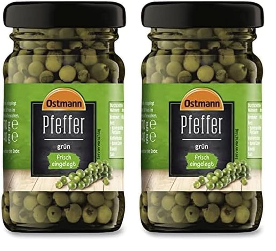 Ostmann krydderier Syltet grøn peber, 70 gram Naty Shop krydderier 2 x 70 gram