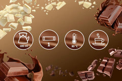 MOKATE® Mørk varm chokolade - 1 pakke 180 gram - 10 poser Kakao og varm chokolade Naty Shop