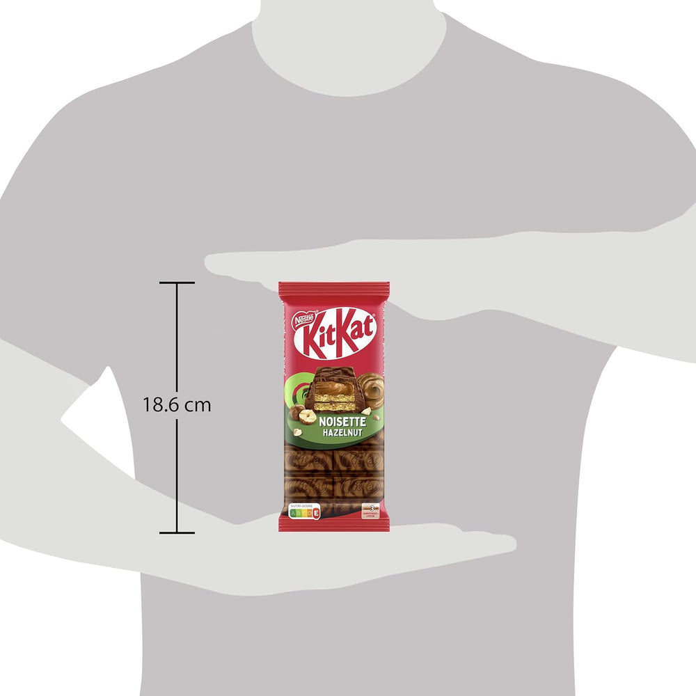 Nestlé Hasselnut Bar Crispy Wafer med cremet hasselnøddefyld og marmoreret chokoladecover 2 pakke (1 x 99g)