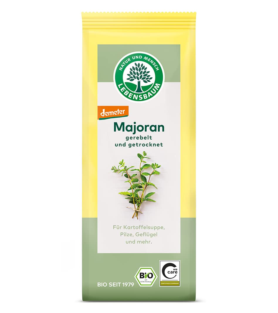 Lebensbaum Liebstöckel geschnitten, Bio-Gewürz mit würzigem Geschmack, Maggi-Kraut für Suppen, Marinaden, Fleisch- og Fisch-Gerichte, vegansk, 15g