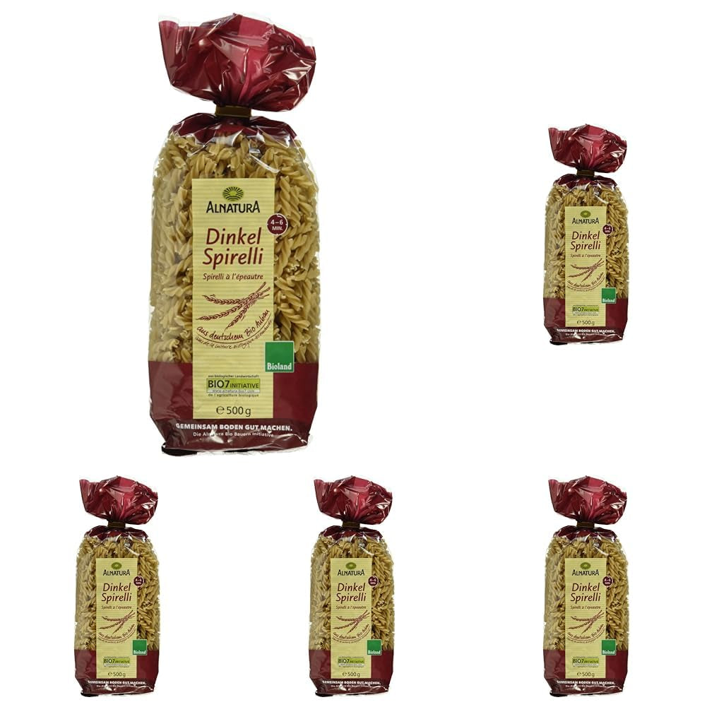 Økologiske speltspiraler, 500 g (emballage kan variere)