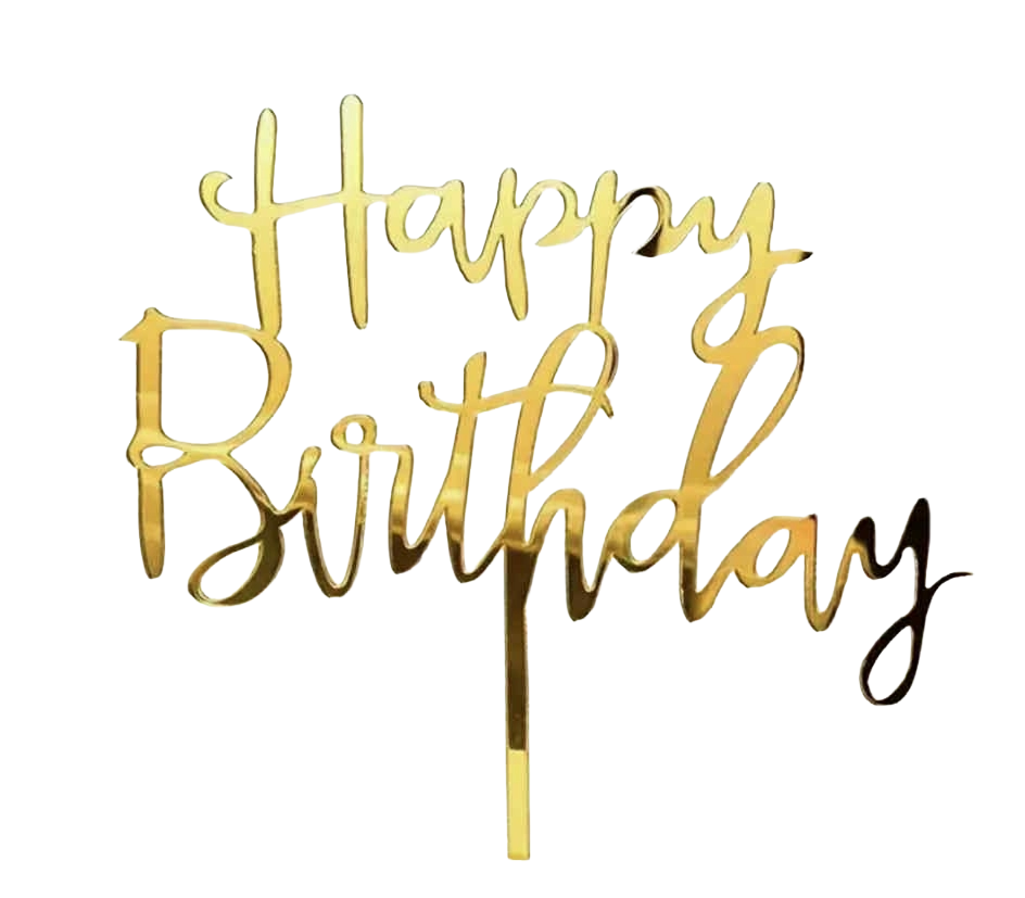 Ikke-spiselig dekoration, Topper, Tillykke med fødselsdagen