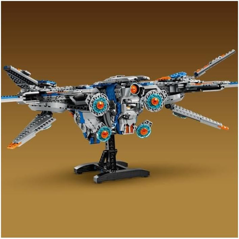 LEGO Marvel Guardians of the Galaxy: The Milano Building Spaceship Model with 4 Superhero Minifigures Avengers Flyer for Space Adventures Gave til drenge og piger 76286 Byggesæt Beuche den LEGO-Store