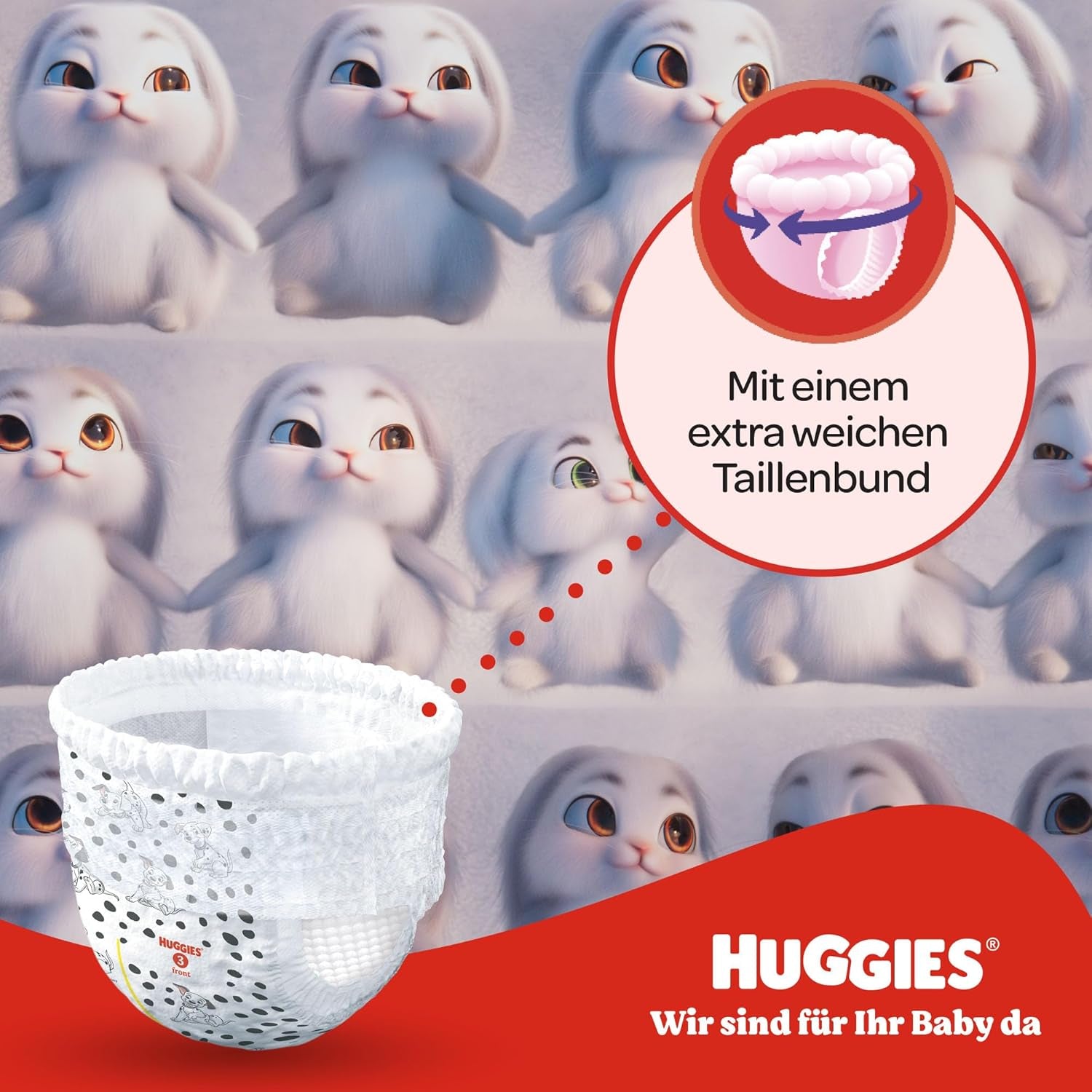 Huggies Little Movers Disney-bukser, størrelse 4, 120 tal (4x30), månedlig æske