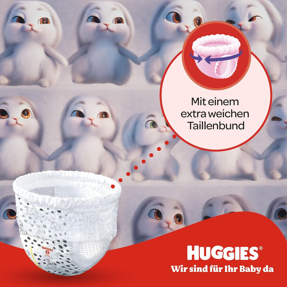 Huggies Little Movers Disney-bukser, størrelse 5, 104 tal (2x52), månedlig æske
