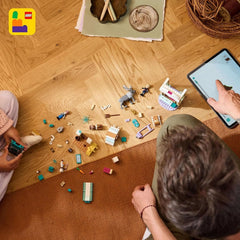 LEGO Ç€ Disney Frosne Annas slædeeventyr, byggelegetøj og fantasilegesæt, chokoladestativ med Anna, Kristoff, Olaf og Sven minidukker, prinsesselegetøj til piger fra 4 år 43256 Byggesæt Besuche den LEGO-Store