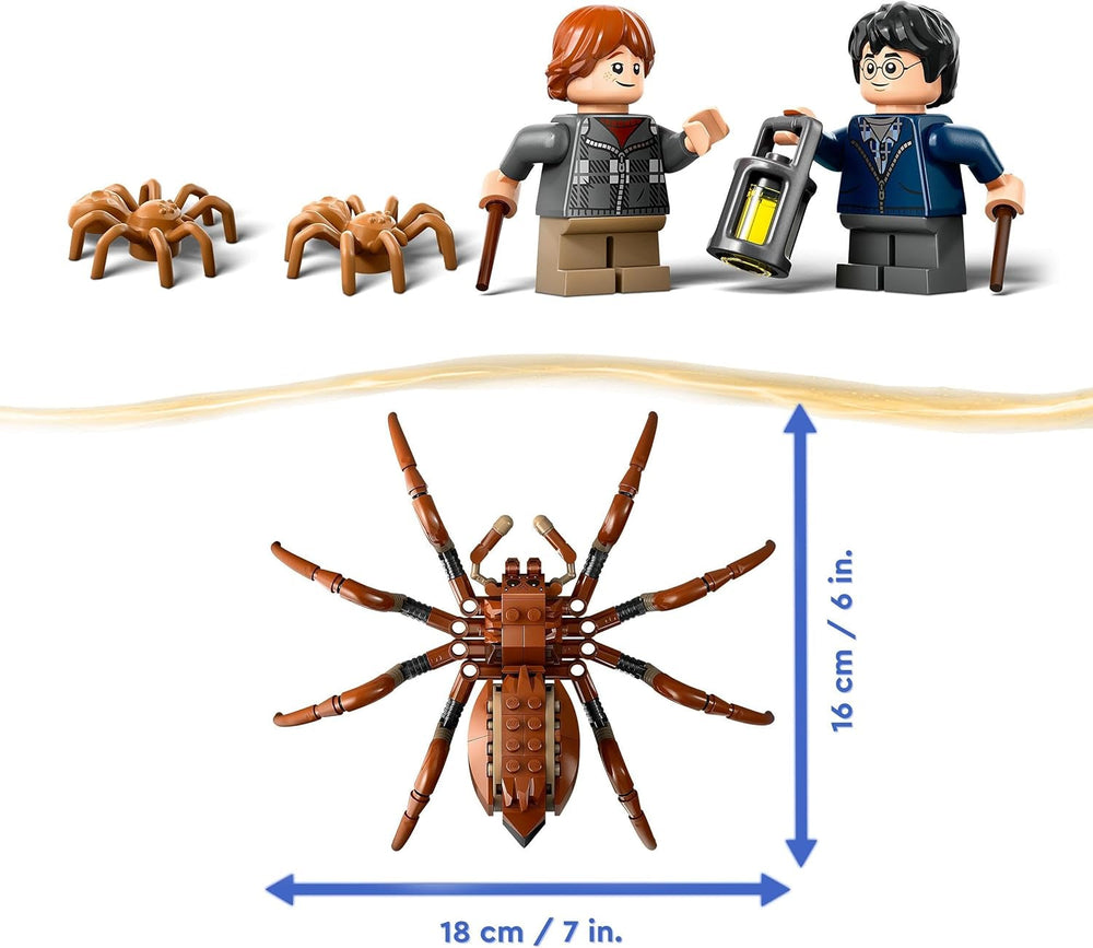 LEGO Harry Potter Aragog i den forbudte skov, Spider Fantasy Legesæt, Mytisk væsen, 2 minifigurer, Magisk gave til drenge, piger og fans i alderen 7+ 76434 Byggesæt Besuche den LEGO-Store