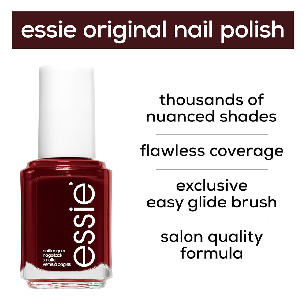 Oja Essie pentru unghii intens colorate, nr. 50 Bordeaux, Roșu, 13,5 ml