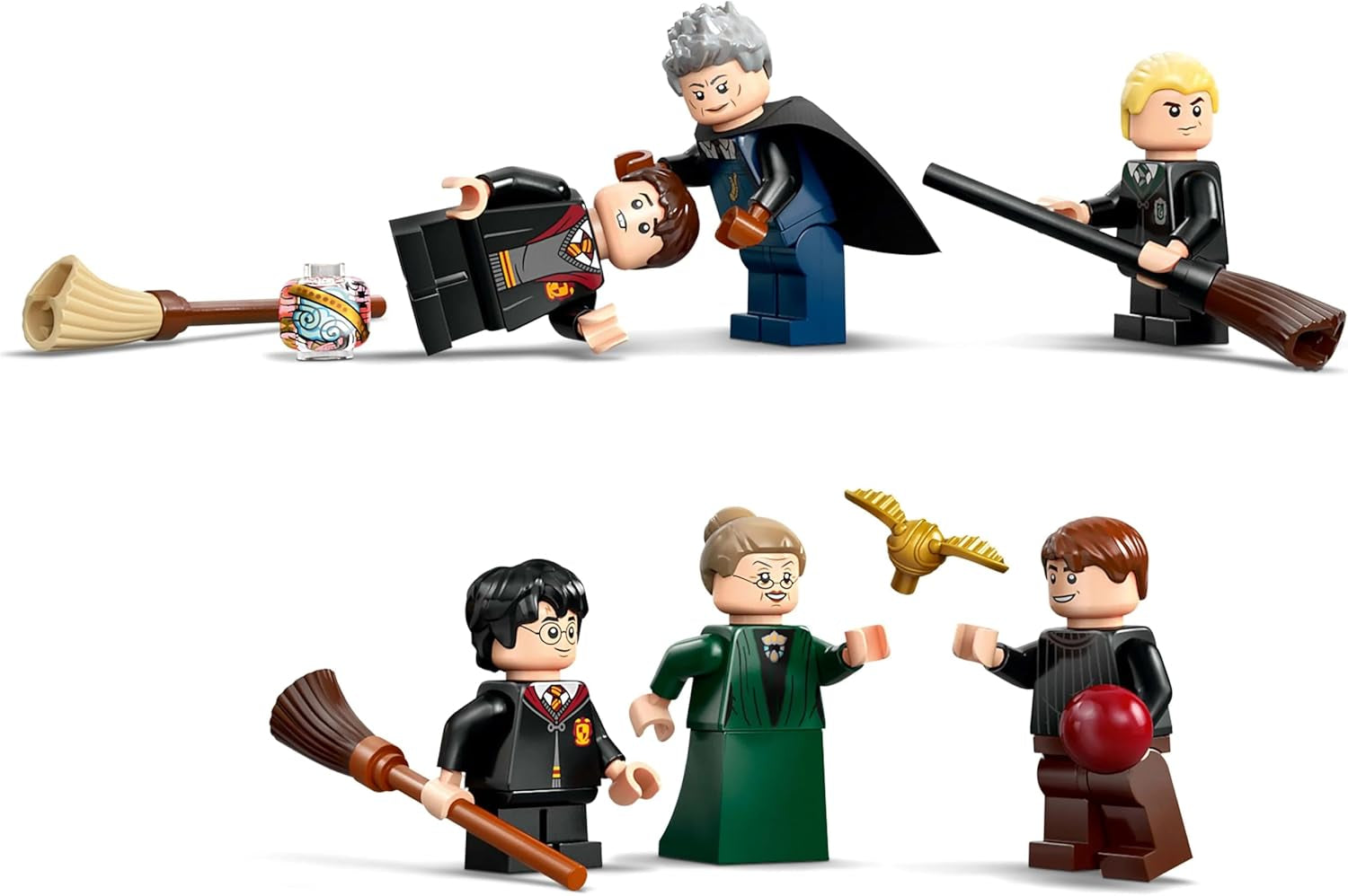 Hogwarts Castle LEGO Harry Potter: Flying Lessons Adventure Legesæt med 6 samlebare minifigurer inklusive Draco Malfoy og Professor McGonagall Rollespilssæt for drenge og piger 9 år 76447 Byggesæt Besuche den LEGO-Store