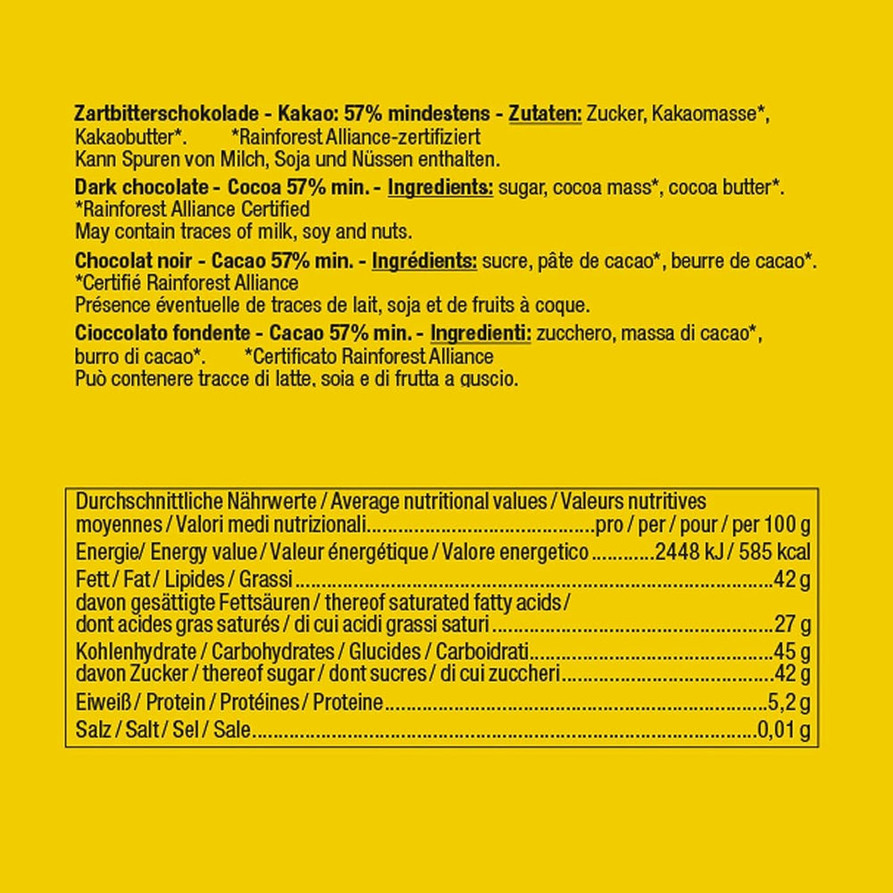 Günthart Backdecor, 90 stykker chokoladebogstaver, alfabet og tal i fin mørk chokolade, 47 gram Naty Shop