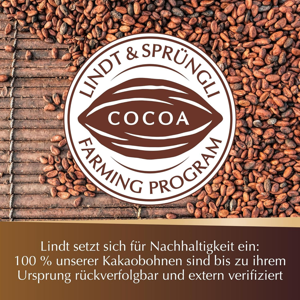 Lindt NUXOR Pungă de ciocolată neagră fină XXL, 700 grame Bomboane de Ciocolata Naty Shop