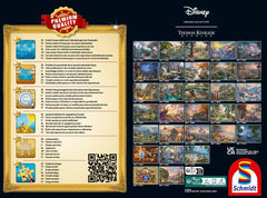 Schmidt Spiele 59671 Thomas Kinkade, Disney, Skønheden og Udyret, Magisk vinteraften, puslespil 1000 brikker Puslespil Naty Shop