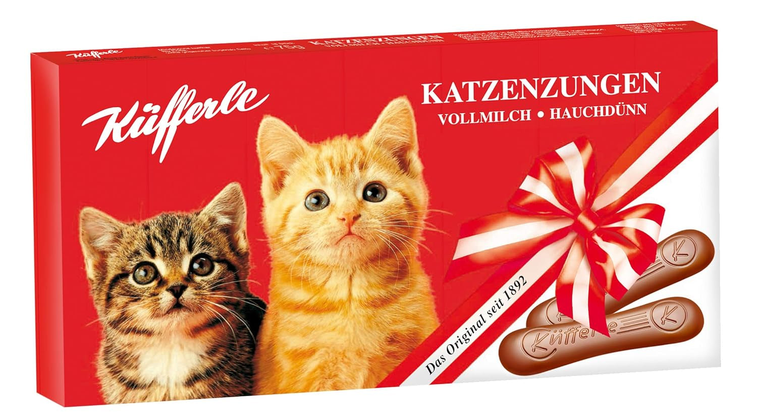 Küfferle kattetunger 10x75g multipak, mælkechokolade, 10 stk.