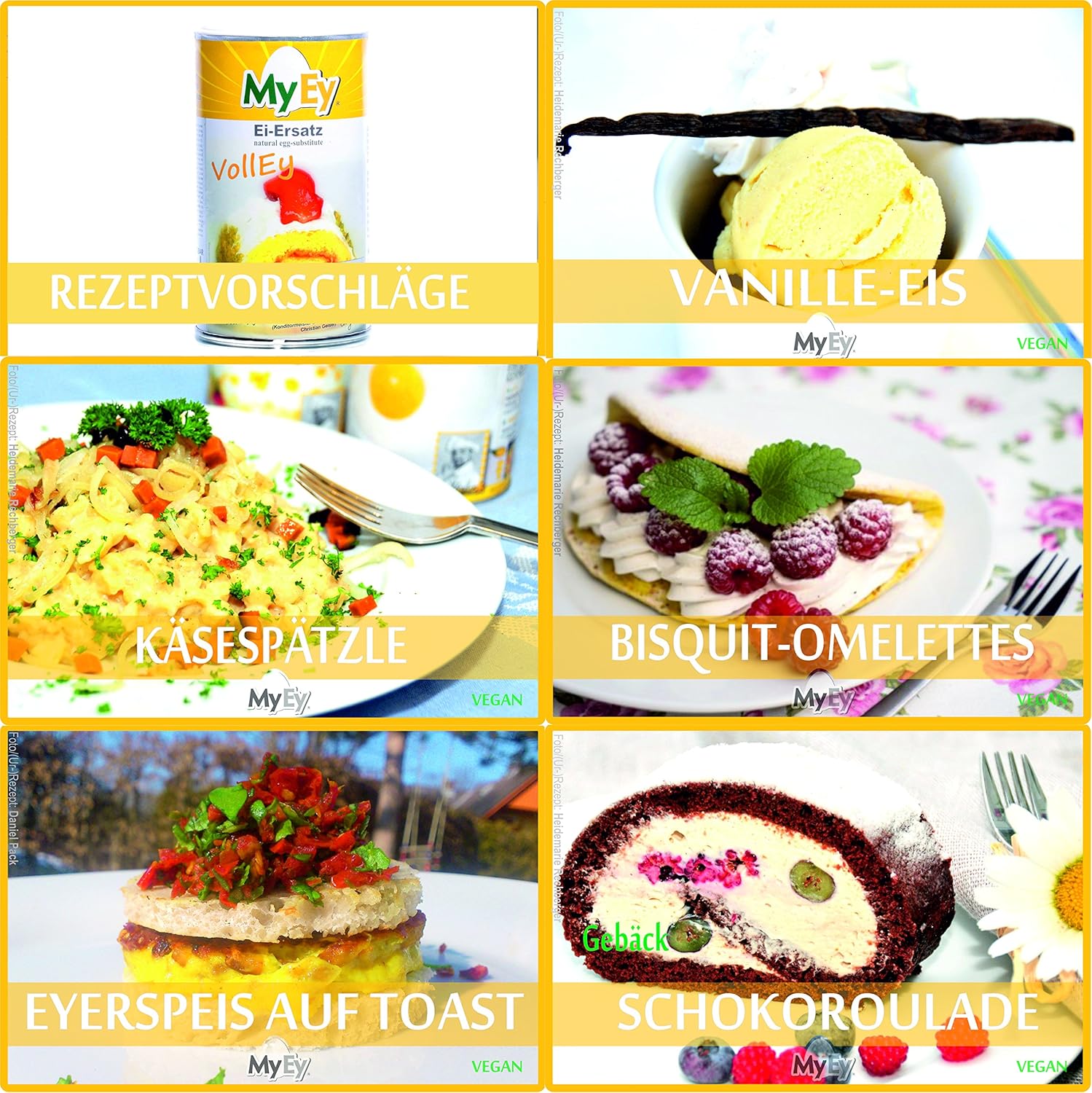 MyEy VolLey Ei Ersatz 200g - Vegansk pulver til madlavning og bagning