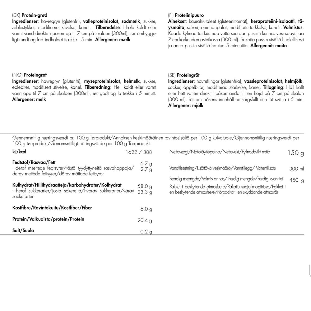 Trek'n Eat Proteingrød – Højproteinmorgenmad til friluftslivet | Frysetørret bord til camping, vandreture og ekspeditioner | Fyldende, hurtig at forberede, ideel til rejser