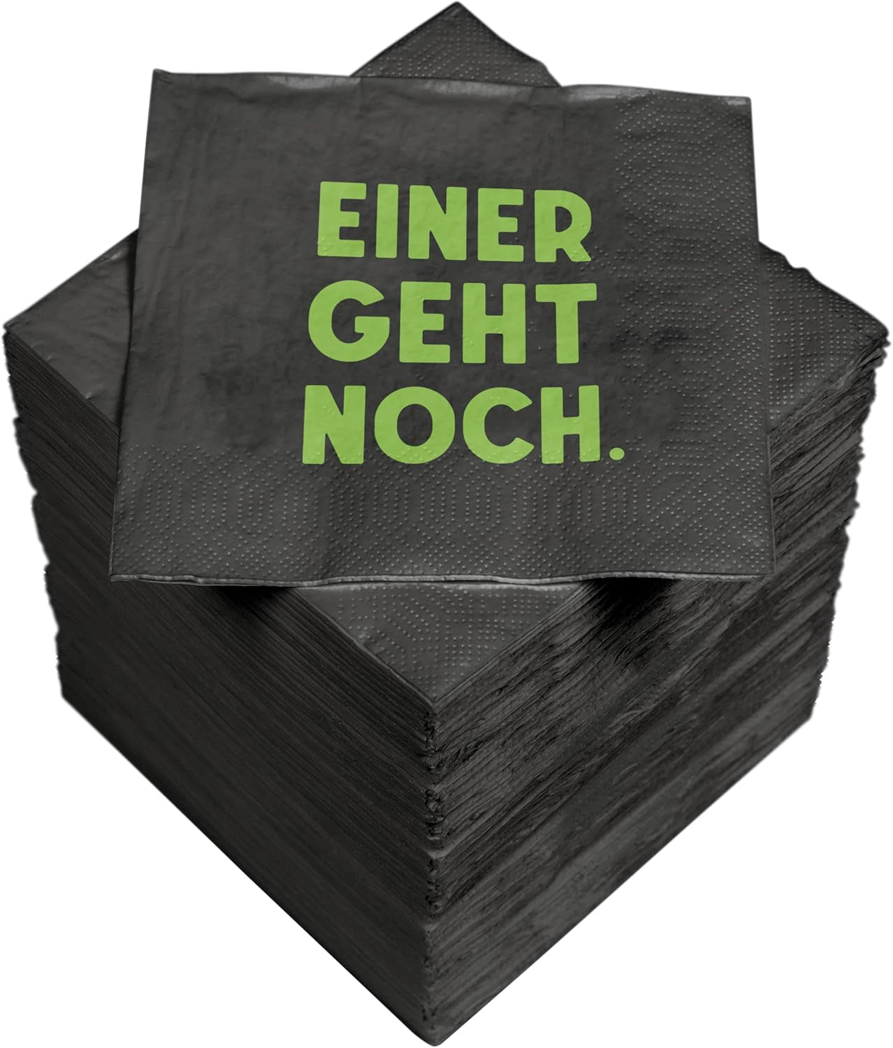 Șervețele de cocktail HEKU 'Schön Dass Du Da Bist', 3 straturi, 25X25Cm, 150 bucăți I Design elegant I Ideal pentru sărbători I Practic ambalate