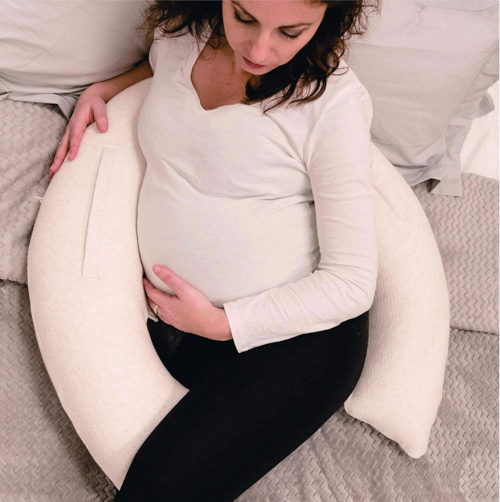 Multifunktionel ammepude, 4 i 1, Soft Nova, beige, enkelt pude: 202 cm, lænestol, 40 X 75 X 22 cm Tilbehør Mad og Amning Bebe Naty Shop