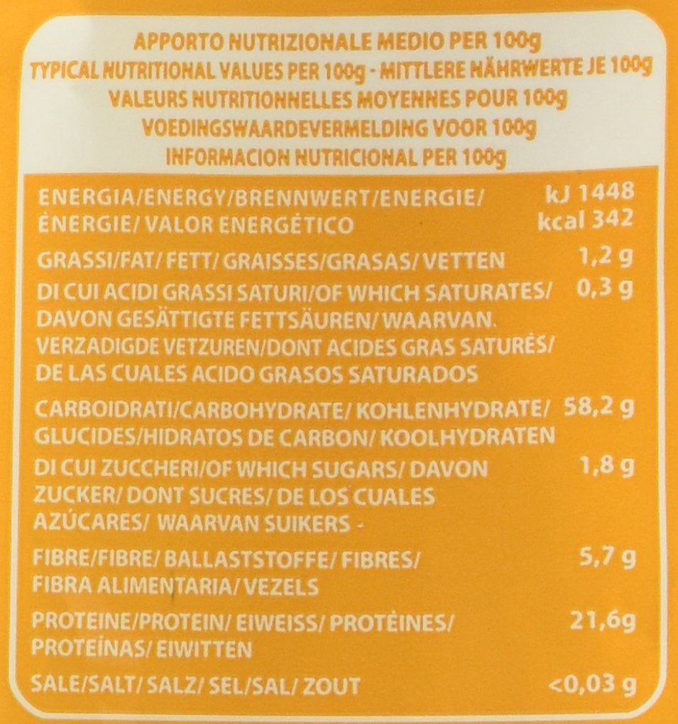 Gul linsepenne, pakke med 12 (12 x 250 g)