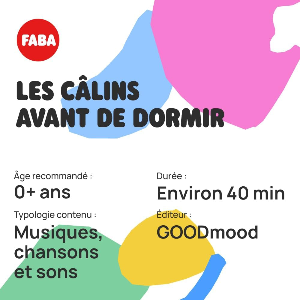 FFF30005 Figura cu sunet, Les Câlins Avant de schlafen, M Jucarii Bebe Naty Shop